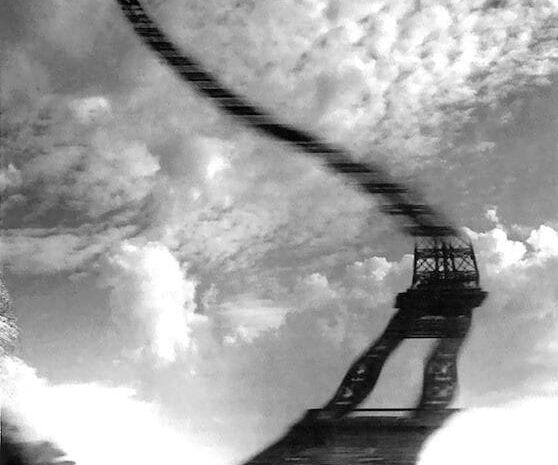  Distorsion optique, Eiffel Tower, 1965