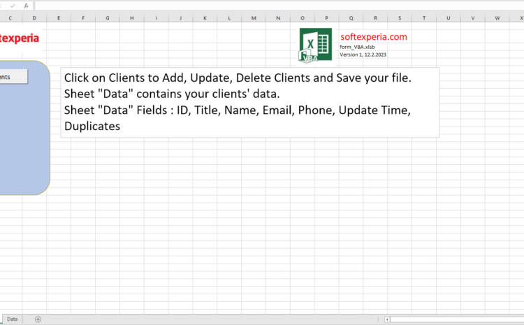  Create An Excel Data Entry Form With UserForm – Add, Update, Delete and Save