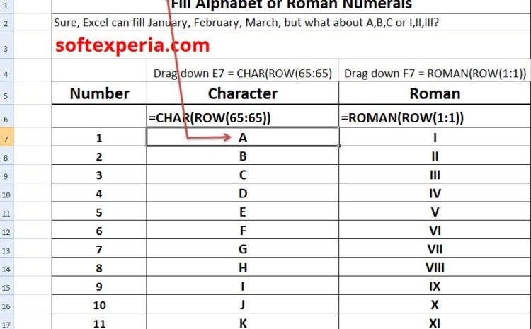  Fill Alphabet or Roman Numerals
