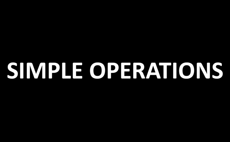  Simple Operations