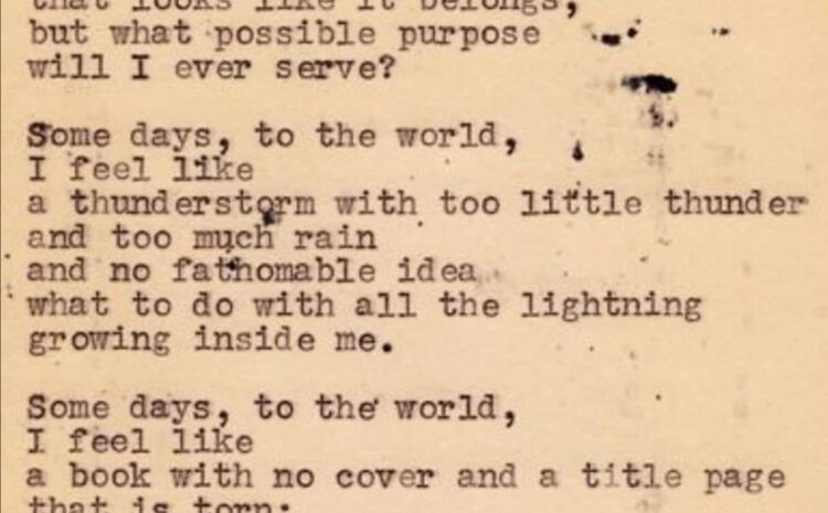  Some days to the world