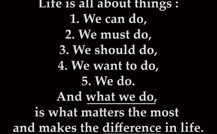  Life is all about things